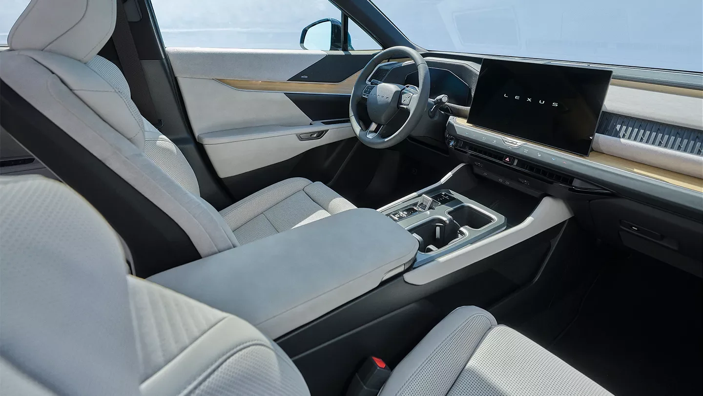 Lexus TZ interior showing the dashboard and center touchscreen